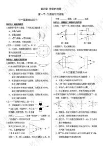 初中物理沪科版（2024）八年级全册（2024）凸透镜与凹透镜课时作业