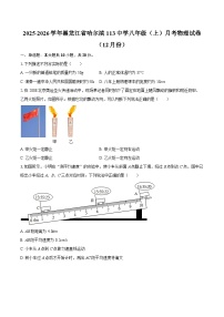 2025-2026学年黑龙江省哈尔滨113中学八年级（上）月考物理试卷（12月份）-自定义类型
