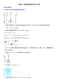 中考物理二轮复习考点精讲与题型精练专题19 阿基米德原理与浮力计算（2份，原卷版+解析版）