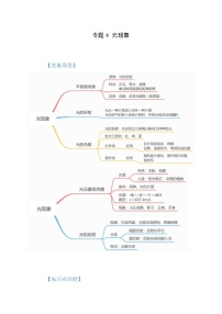 中考物理一轮复习考点讲与练专题4 光现象（2份，原卷版+解析版）