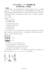 2025北京初二（下）期末物理汇编：浮力章节综合（多选题）
