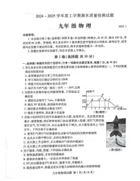 山东省临沂市兰山区2024-2025学年九年级上学期1月期末物理试题
