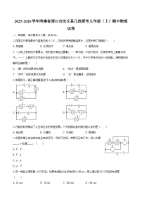 2025-2026学年河南省周口市沈丘县几校联考九年级（上）期中物理试卷-自定义类型