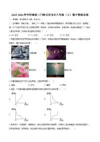 2025-2026学年河南省三门峡市灵宝市八年级（上）期中物理试卷-自定义类型