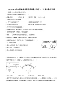 2025-2026学年河南省信阳市淮滨县九年级（上）期中物理试卷-自定义类型