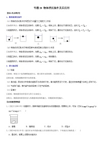 中考物理二轮复习考点精讲精练专题20 物体浮沉条件及其应用（2份，原卷版+解析版）