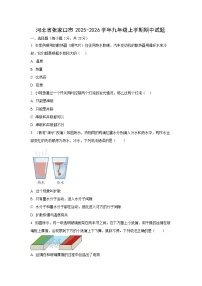 河北省张家口市2025-2026学年九年级上学期11月期中物理试卷（学生版）