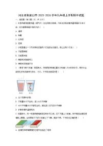 河北省张家口市2025-2026学年九年级上学期11月期中物理试卷（学生版）