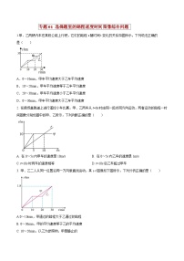 中考物理二轮复习压轴题精练专题01 选择题里的路程速度时间图像综合问题（2份，原卷版+解析版）