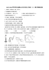 2025-2026学年河北省唐山市乐亭县九年级（上）期中物理试卷-自定义类型