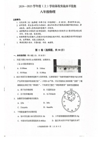 四川省成都市温江区2024-2025学年八年级上学期1月期末物理试题