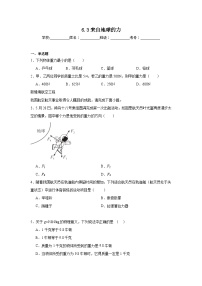 沪科版（2024）八年级全册来自地球的力测试题