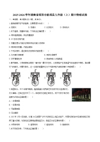 2025-2026学年湖南省邵阳市新邵县九年级（上）期中物理试卷-自定义类型