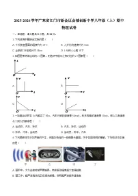 2025-2026学年广东省江门市新会区会城创新中学八年级（上）期中物理试卷-自定义类型