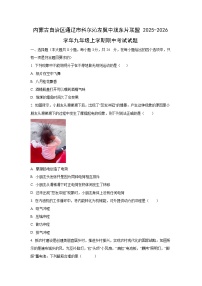 内蒙古自治区通辽市科尔沁左翼中旗东片联盟2025-2026学年九年级上学期期中考试物理试卷（学生版）