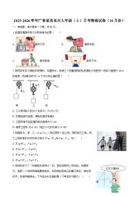 2025-2026学年广东省茂名市九年级（上）月考物理试卷（10月份）-自定义类型