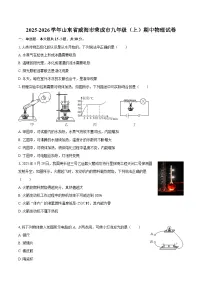 2025-2026学年山东省威海市荣成市九年级（上）期中物理试卷-自定义类型