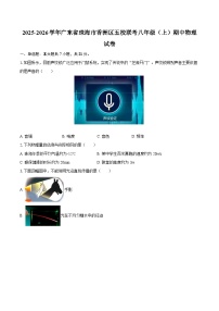 2025-2026学年广东省珠海市香洲区五校联考八年级（上）期中物理试卷-自定义类型