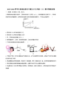 2025-2026学年江西省宜春市丰城九中九年级（上）期中物理试卷-自定义类型