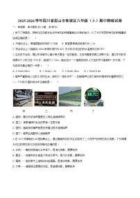 2025-2026学年四川省眉山市东坡区八年级（上）期中物理试卷-自定义类型