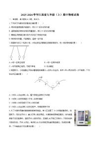 2025-2026学年江西省九年级（上）期中物理试卷-自定义类型