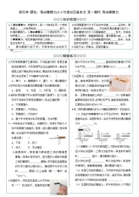 初中物理沪科版（2024）八年级全册（2024）择究：滑动摩擦力大小与哪些因素有关达标测试
