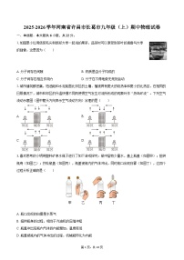 2025-2026学年河南省许昌市长葛市九年级（上）期中物理试卷-自定义类型