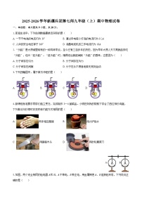 2025-2026学年新疆兵团第七师九年级（上）期中物理试卷-自定义类型