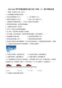 2025-2026学年河南省南阳市淅川县八年级（上）期中物理试卷-自定义类型
