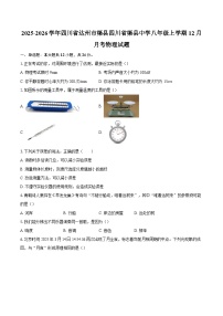 2025-2026学年四川省达州市渠县四川省渠县中学八年级上学期12月月考物理试题-自定义类型