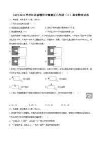 2025-2026学年江西省赣州市南康区八年级（上）期中物理试卷-自定义类型