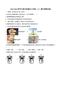 2025-2026学年天津市西青区九年级（上）期中物理试卷-自定义类型