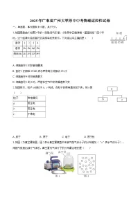 2025年广东省广州大学附中中考物理适应性试卷-自定义类型
