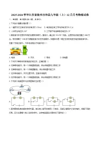 2025-2026学年江苏省徐州市沛县九年级（上）12月月考物理试卷-自定义类型