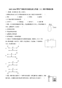 2025-2026学年广西钦州市浦北县九年级（上）期中物理试卷-自定义类型