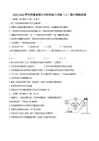 2025-2026学年河南省周口市扶沟县八年级（上）期中物理试卷-自定义类型