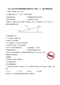 2025-2026学年河南省南阳市镇平县八年级（上）期中物理试卷-自定义类型