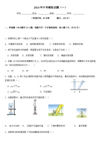 2024年中考物理（海南）第一次模拟考试（含答案）