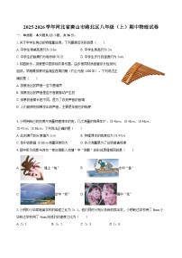 2025-2026学年河北省唐山市路北区八年级（上）期中物理试卷-自定义类型