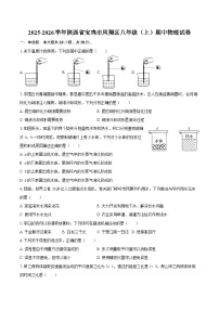 2025-2026学年陕西省宝鸡市凤翔区八年级（上）期中物理试卷-自定义类型