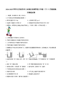 2024-2025学年江苏省苏州工业园区星湖学校八年级（下）5月随堂练习物理试卷-自定义类型