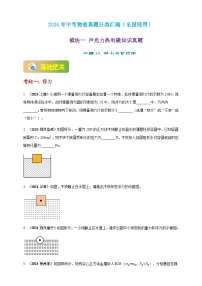 2024年中考物理真题分类汇编——浮力及其应用（含答案）