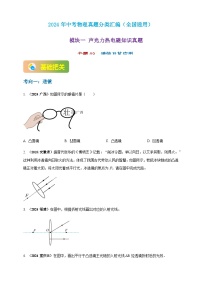 2024年中考物理真题分类汇编——透镜及其应用（含答案）