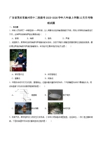 广东省茂名市高州市十二校联考2025-2026学年八年级上学期12月月考 物理试卷