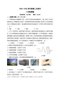 江苏省南通市海安市十三校联考2025-2026学年八年级上学期12月月考 物理试题