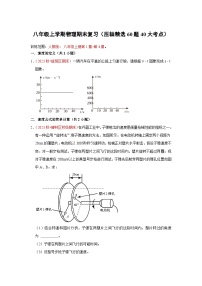 八年级上学期物理期末复习（压轴精选60试题40大考点）-2024-2025学年八年级物理上学期期末考点大串讲（人教版2024）+答案