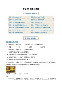 专题08 质量和密度（期末专项训练）（14大题型）八年级物理上学期新教材人教版+答案