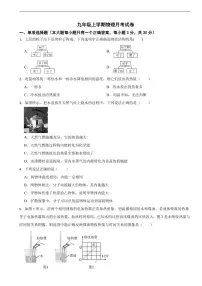 广东省广州市2025年九年级上学期物理月考试卷六套及答案