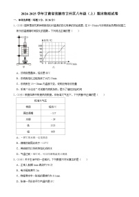 甘肃省张掖市甘州区2024-2025学年八年级上学期期末物理试卷-A4