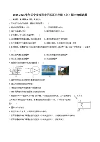 2025-2026学年辽宁省沈阳市于洪区八年级（上）期末物理试卷-自定义类型